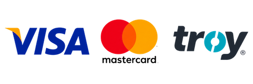 Visa, Mastercard, Troy ile güvenli ödeme